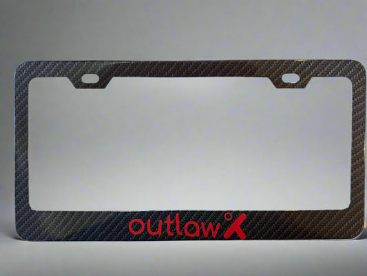 Carbon Fiber-Style License Plate Frame